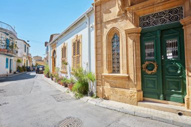 Selimiye sokak görünümü Kuzey Lefkoşa'daki Selimiye Camii çevresinde.