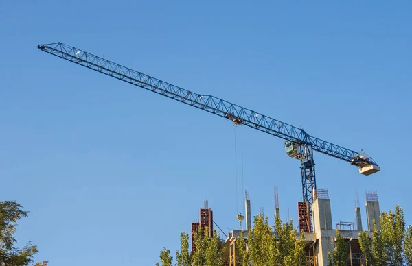 High-rise building construction site — Stock Photo, Image