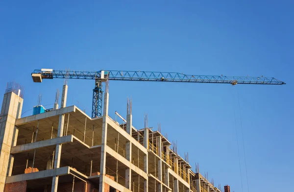 High-rise building construction site — Stock Photo, Image