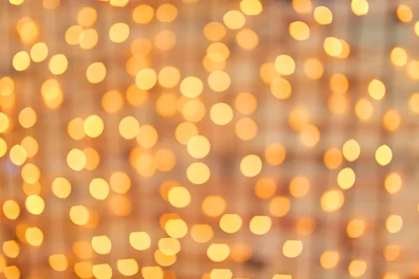 Fondo cuadrado bokeh de brillantes luces festivas doradas — Foto de Stock