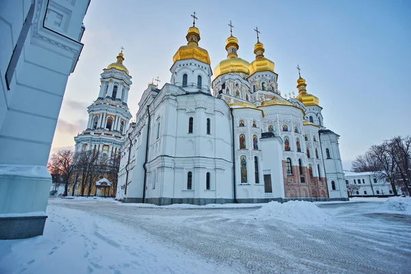 Uspienski Klasztor Terytorium Kijów Pechersk Lavra Nocy — Zdjęcie stockowe