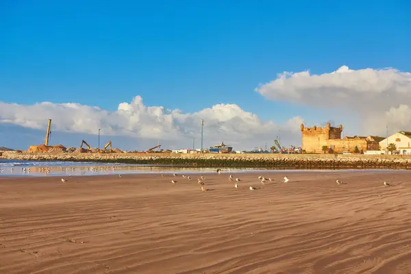 Fortress Wall Old Essaouira Town Atlantic Ocean Coast Morocco — Stock Photo, Image