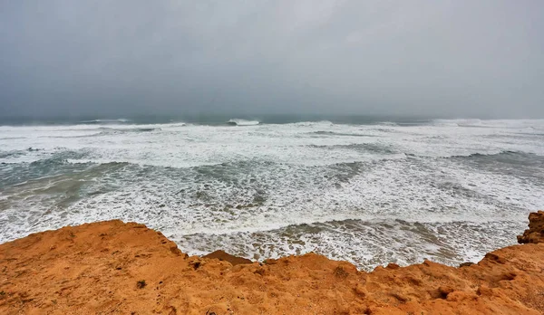 Atlantic ocean in a stormy weather, Essaouira, Morocco