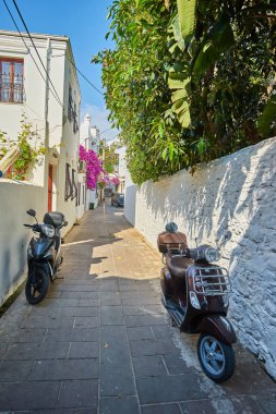 Yunanistan 'ın Rodos kentindeki taş ev