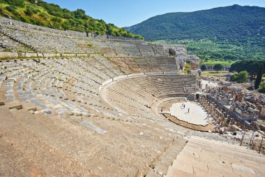 Grand Theater of Ephesus Ancient City, Izmir City, Turkey clipart
