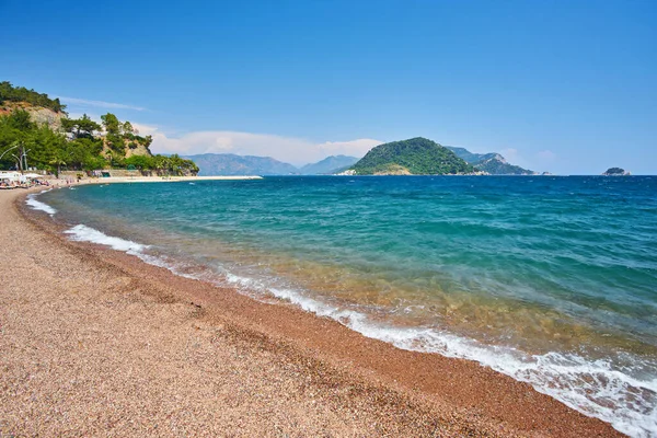 Icmeler Vista Sulla Spiaggia Nella Città Marmaris Turchia — Foto Stock