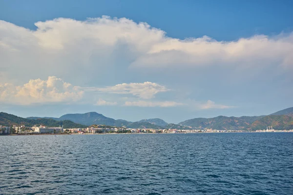 Vista Sobre Praia Marmaris Turquia — Fotografia de Stock