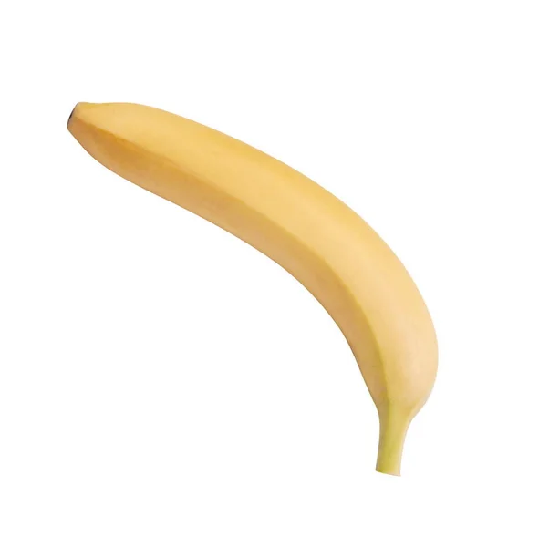 Surový žlutý banán izolovaný — Stock fotografie