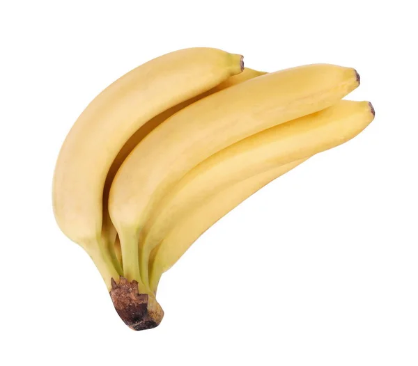 Sok sárga banán izolált — Stock Fotó