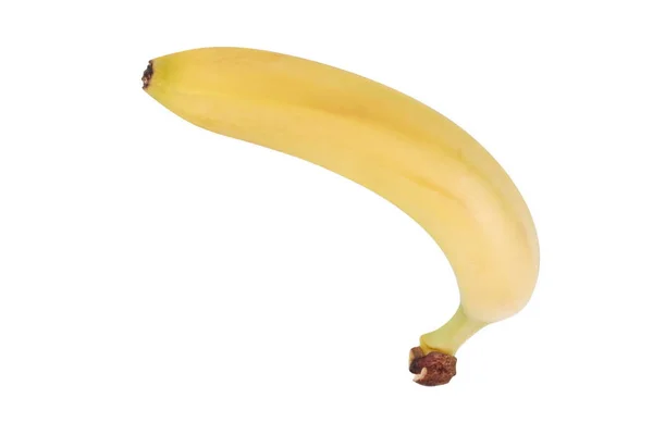 Rå gul banan isolerad — Stockfoto