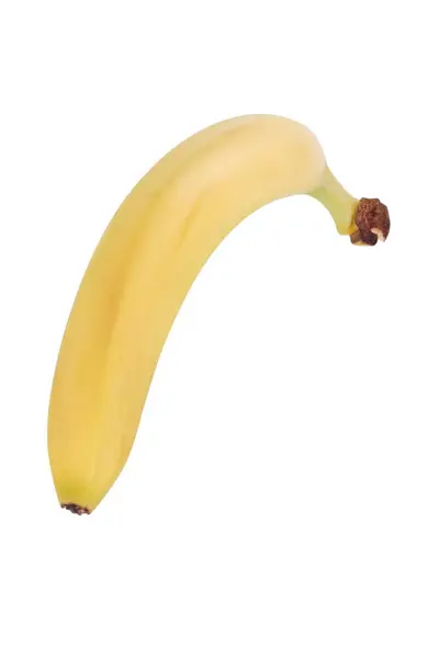 Rohe Gelbe Banane isoliert — Stockfoto