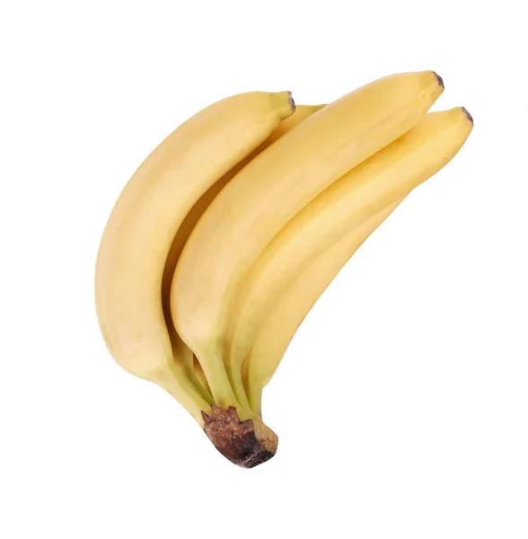 Много желтых бананов изолированы — стоковое фото