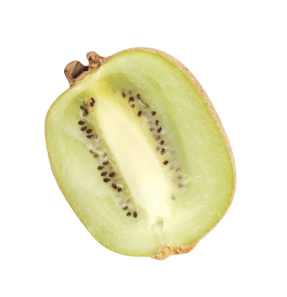 Rohe Kiwi isoliert auf weiß — Stockfoto