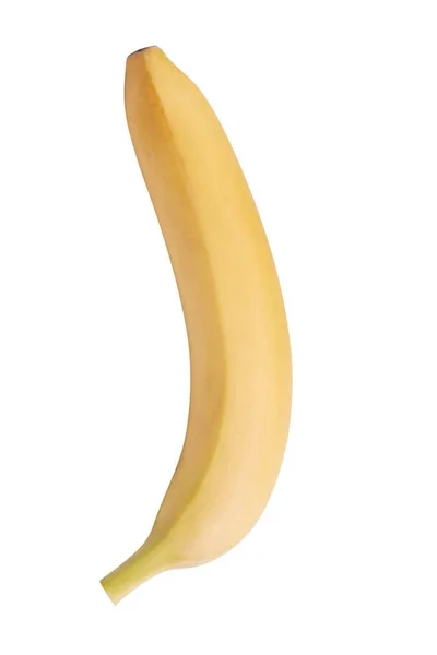 Rå gul banan isolerad — Stockfoto