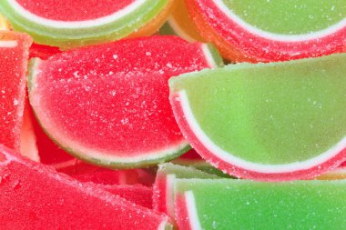 çok renkli meyve jölesi