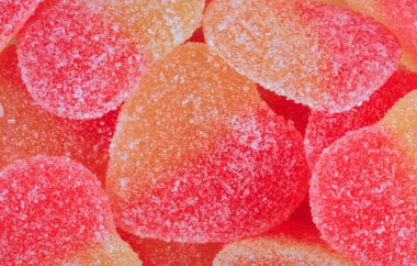 çok renkli meyve jölesi