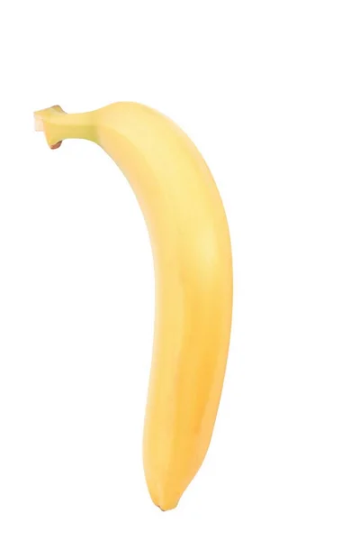 Banana amarela crua isolada — Fotografia de Stock