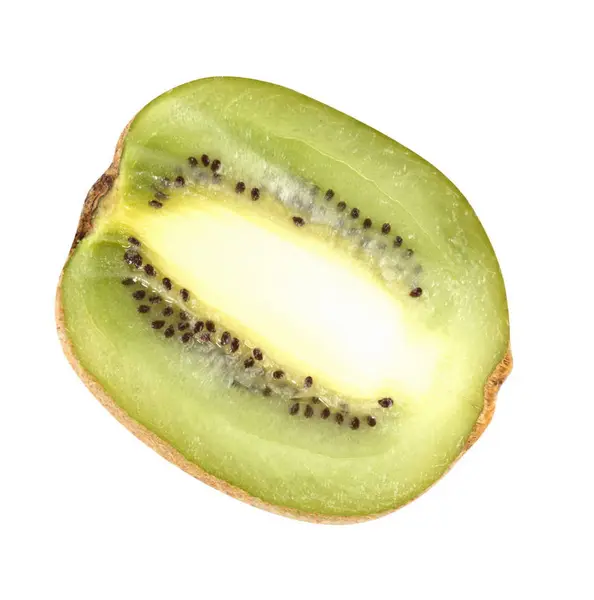 Kiwi crud izolat pe alb — Fotografie, imagine de stoc