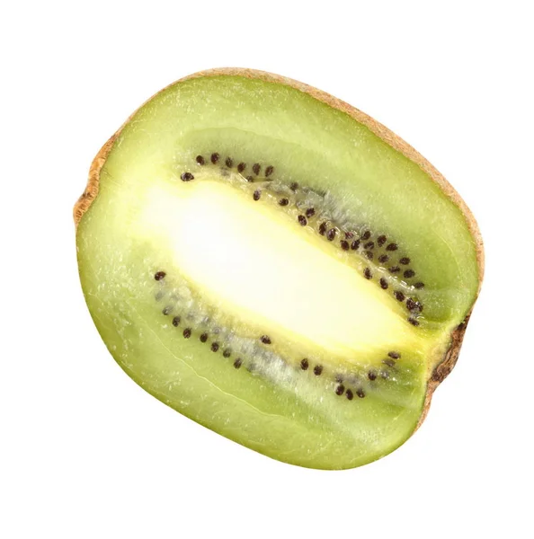 Kiwi crud izolat pe alb — Fotografie, imagine de stoc