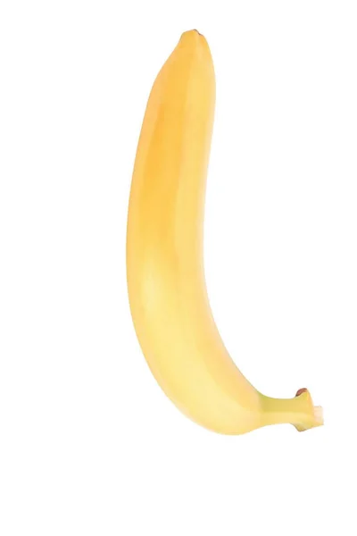 Rohe Gelbe Banane isoliert — Stockfoto