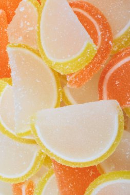 çok renkli meyve jölesi