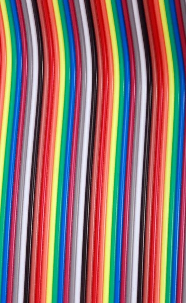 Many wire ribbon cable — Stock Photo, Image