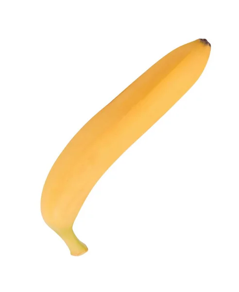 Rauwe gele banaan geïsoleerd — Stockfoto