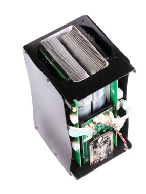 beyaz arkaplanda izole edilmiş elektronik aygıt