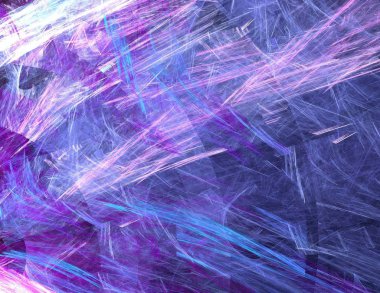 Siyah Renk Üzerine Bir Dijital Fraktal Resmi