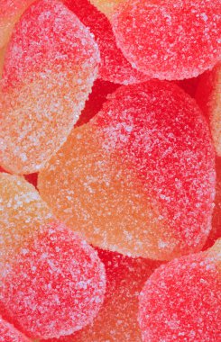 çok renkli meyve jölesi