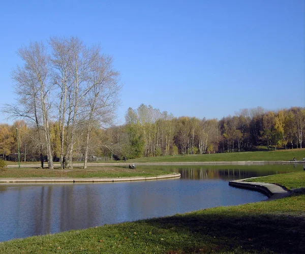 Park ve zlatém podzimu — Stock fotografie