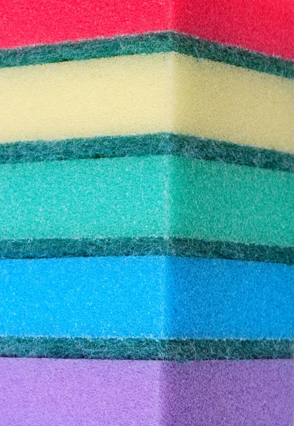 Many foam rubber  sponge — Stock Photo, Image