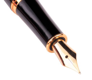 Dolma kalem beyaza izole edildi