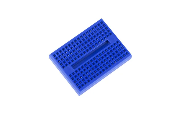 Mini lötfreier Prototyp Breadboard isoliert — Stockfoto