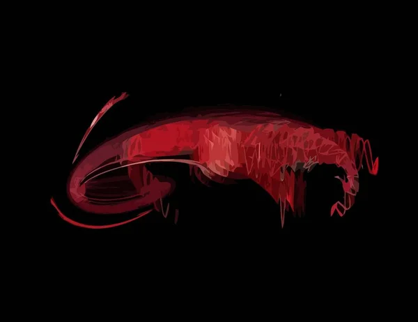 Une Illustration de fractale numérique avec multicolore — Image vectorielle