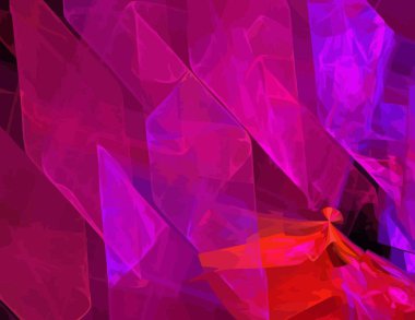 Dijital fraktal ile çok renkli bir çizimi