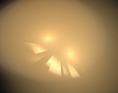 Siyah Renk Üzerine Bir Dijital Fraktal Resmi