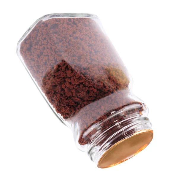 Pot van Instant Coffee geïsoleerd — Stockfoto