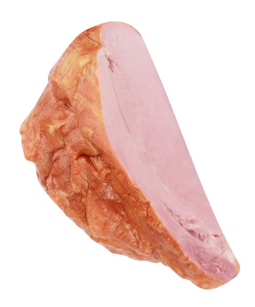 Trozo de carne hervida y ahumada aislada —  Fotos de Stock