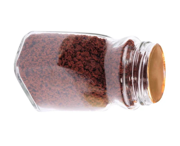 Pot van Instant Coffee geïsoleerd — Stockfoto