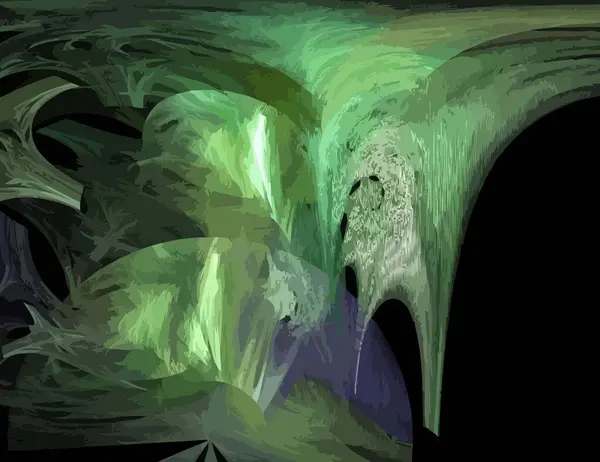 Une Illustration de fractale numérique avec multicolore — Image vectorielle