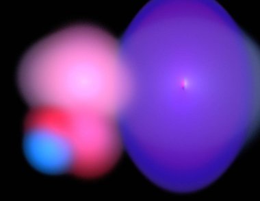 Siyah Renk Üzerine Bir Dijital Fraktal Resmi