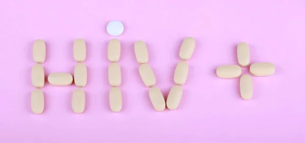 HIV therapie efavirenz op roze — Stockfoto