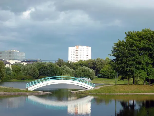 Estate nel parco cittadino — Foto Stock