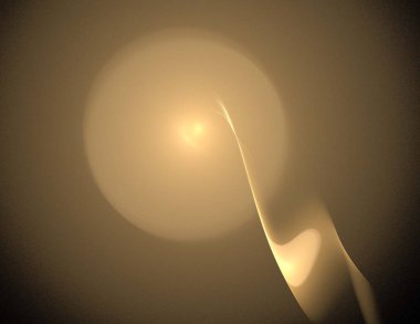 Siyah Renk Üzerine Bir Dijital Fraktal Resmi