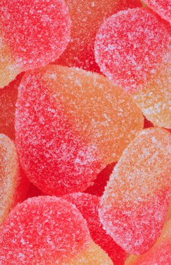 çok renkli meyve jölesi