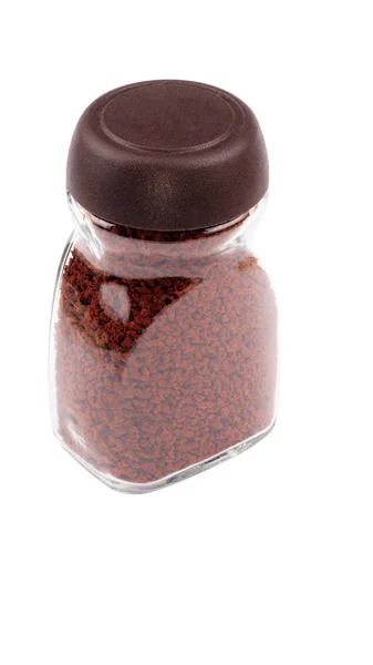 Pot van Instant Coffee geïsoleerd — Stockfoto