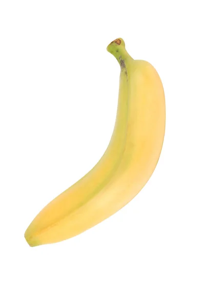 흰색 절연 노란 바나나 — 스톡 사진
