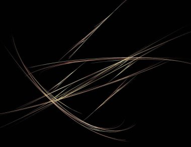 Siyah Renk Üzerine Bir Dijital Fraktal Resmi