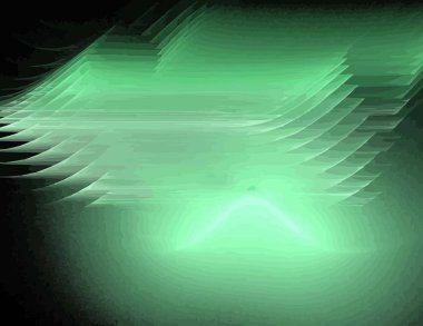 Siyah Renk Üzerine Bir Dijital Fraktal Resmi